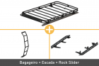 Combo Completo GV3 (Bagageiro + Escada + Rock Slider)