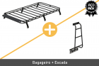Combo Pajero GLS-B 4P INOX (Bagageiro + Escada)