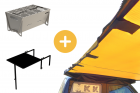 Combo Churrasqueira + Toldo + Mesa